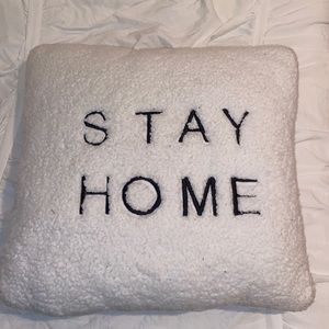 UO stay home Sherpa pillow